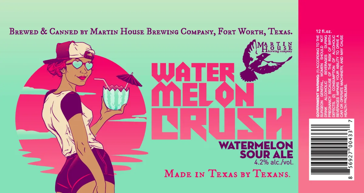 Watermelon Crush label