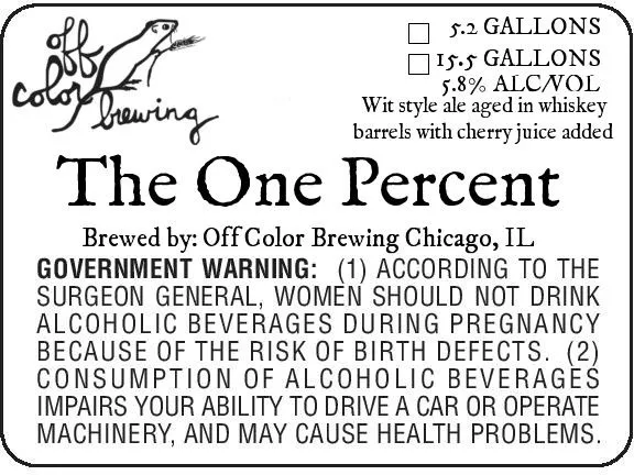 The One Percent label