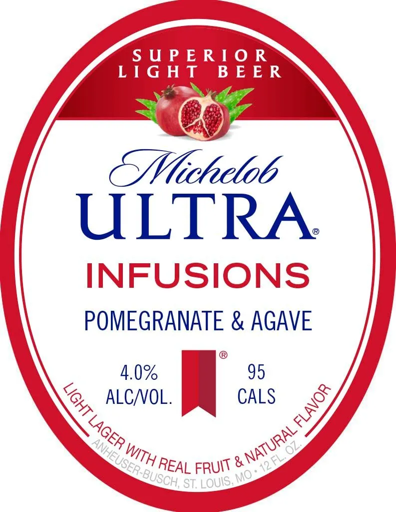 Infusions Pomegranate & Agave label