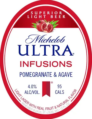 Infusions Pomegranate & Agave label