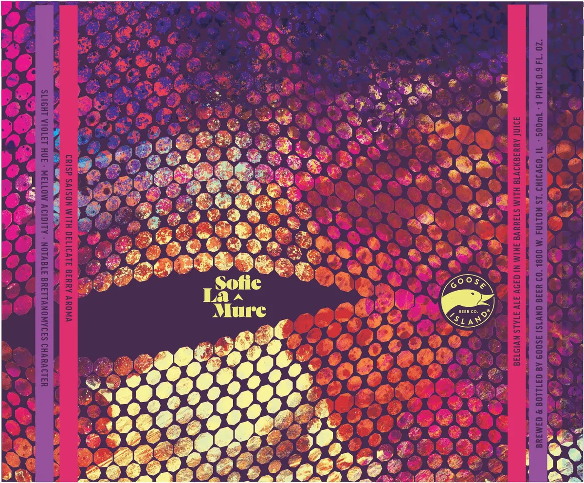 Sofie La Mûre label art — GOOSE ISLAND BEER CO.