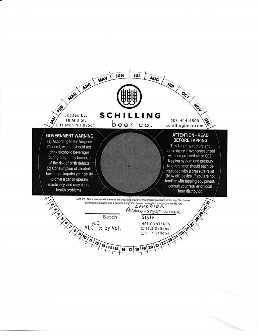 Landbier label