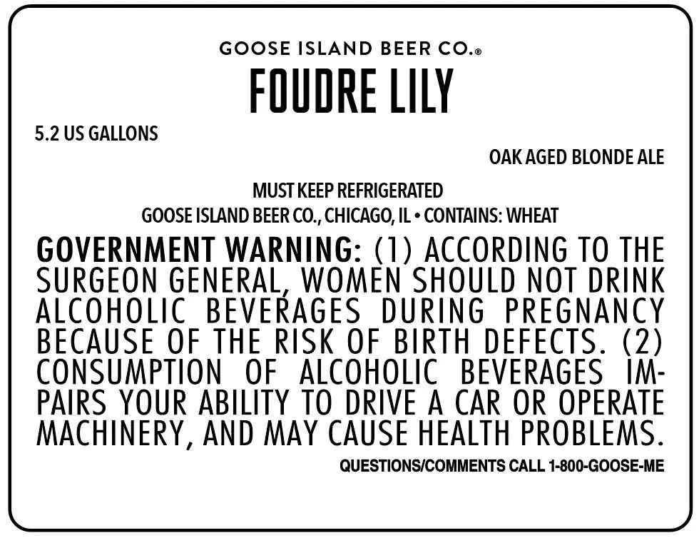 Foudre Lilly label