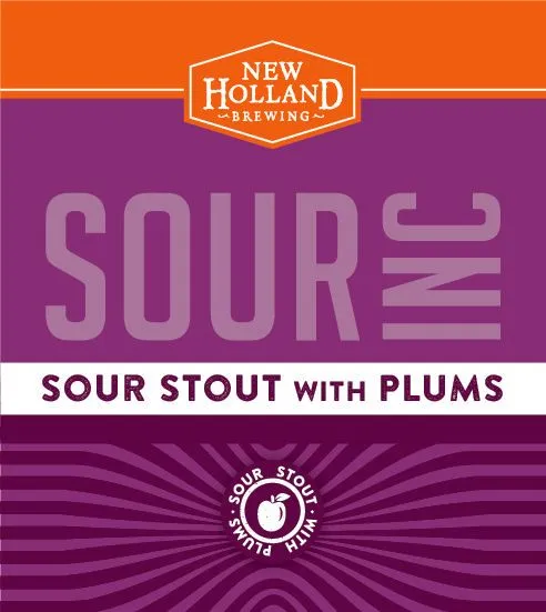 Sour Inc Sour Stout With Plums label