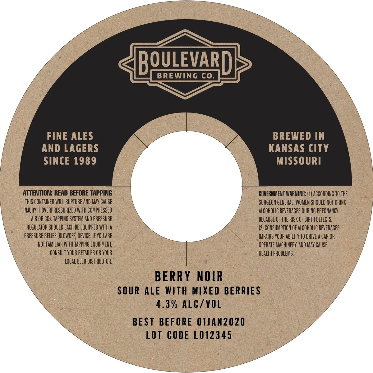 Berry Noir label