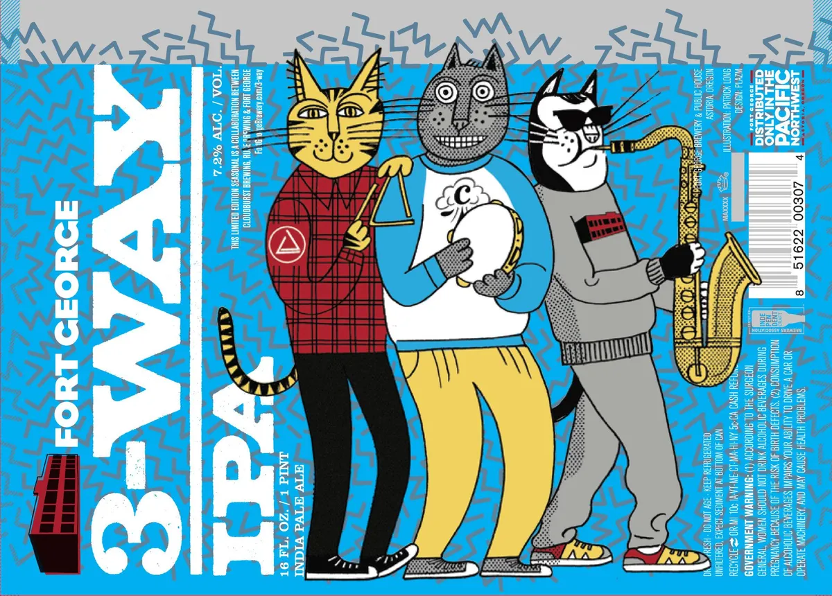 3-Way IPA label