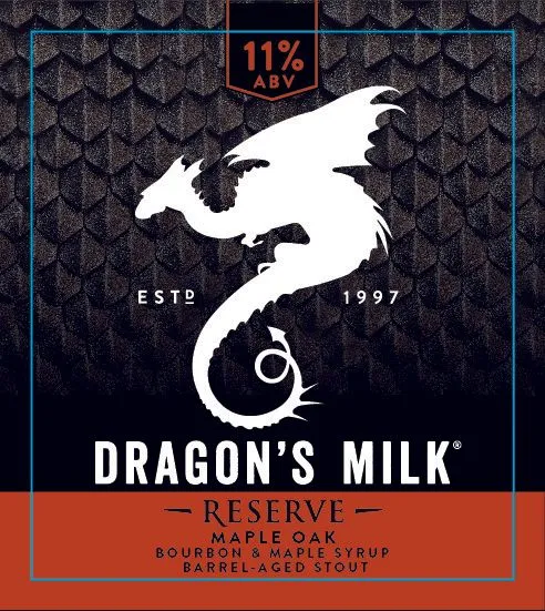 Dragon's Milk Reserve Maple Oak label