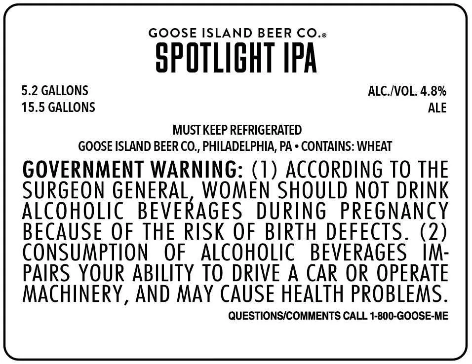 Spotlight IPA label