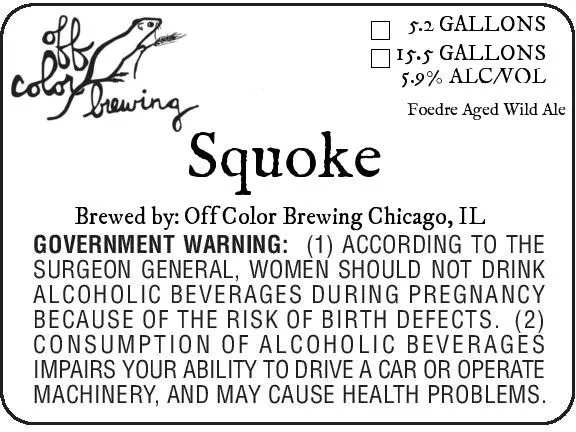 Squoke label