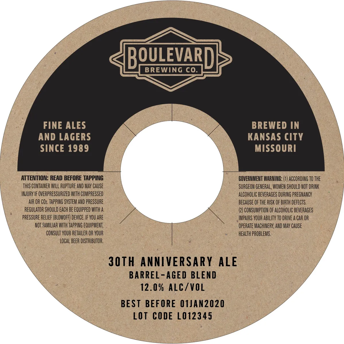 30th Anniversary Ale label