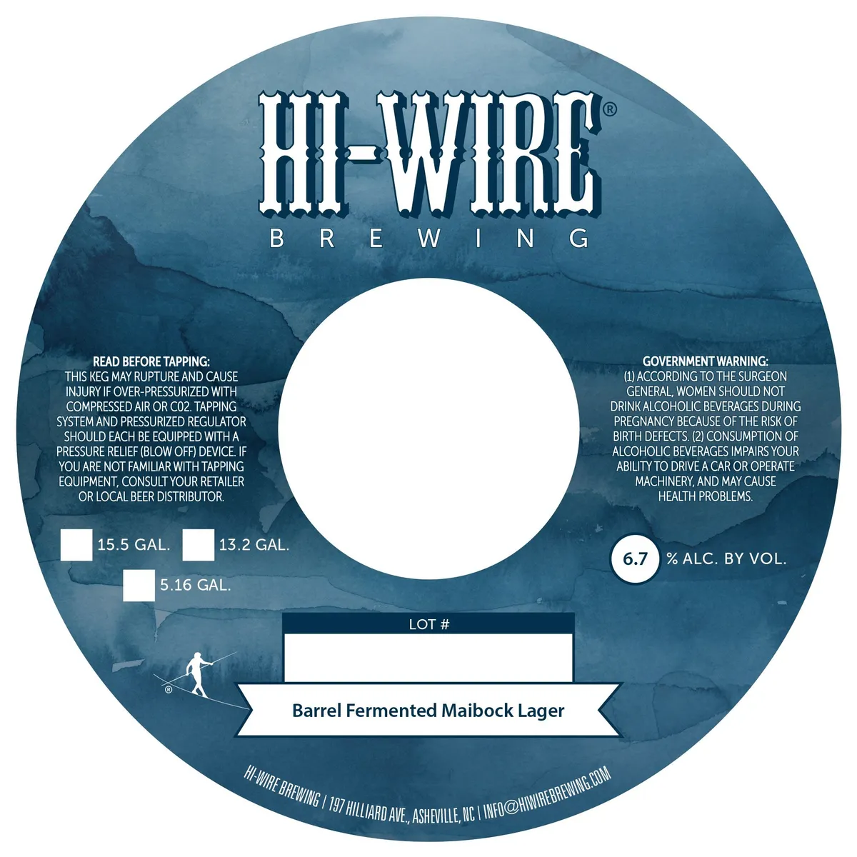 Barrel Fermented Maibock Lager label