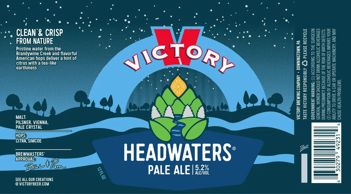 Headwaters Pale Ale label