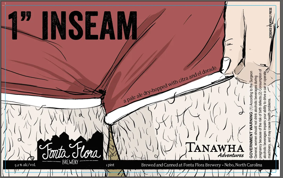 1" Inseam label