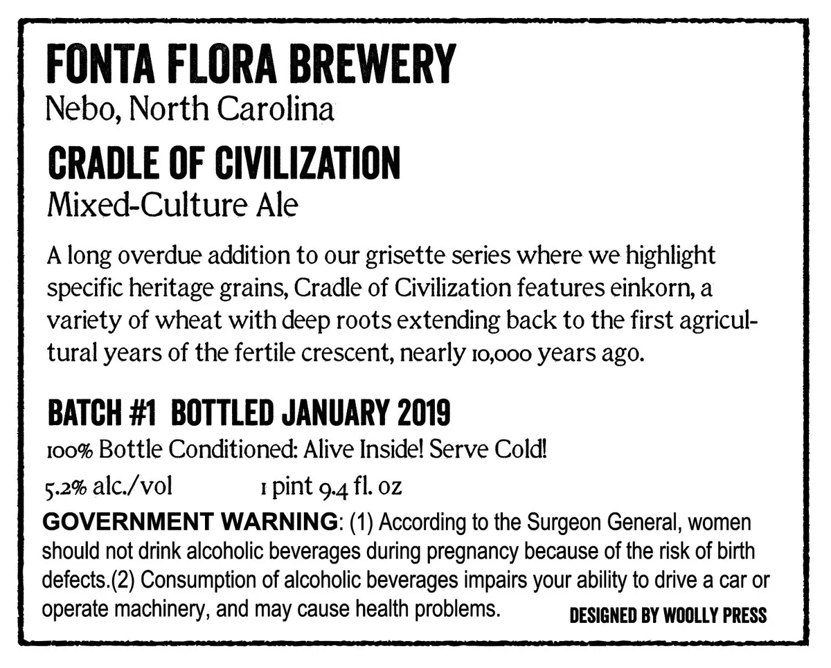 Cradle of Civilization label