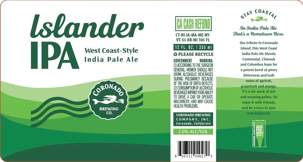 Islander IPA label