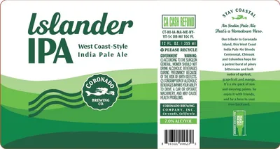 Islander IPA label