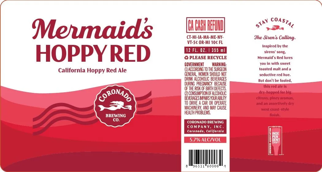Mermaid's Hoppy Red label