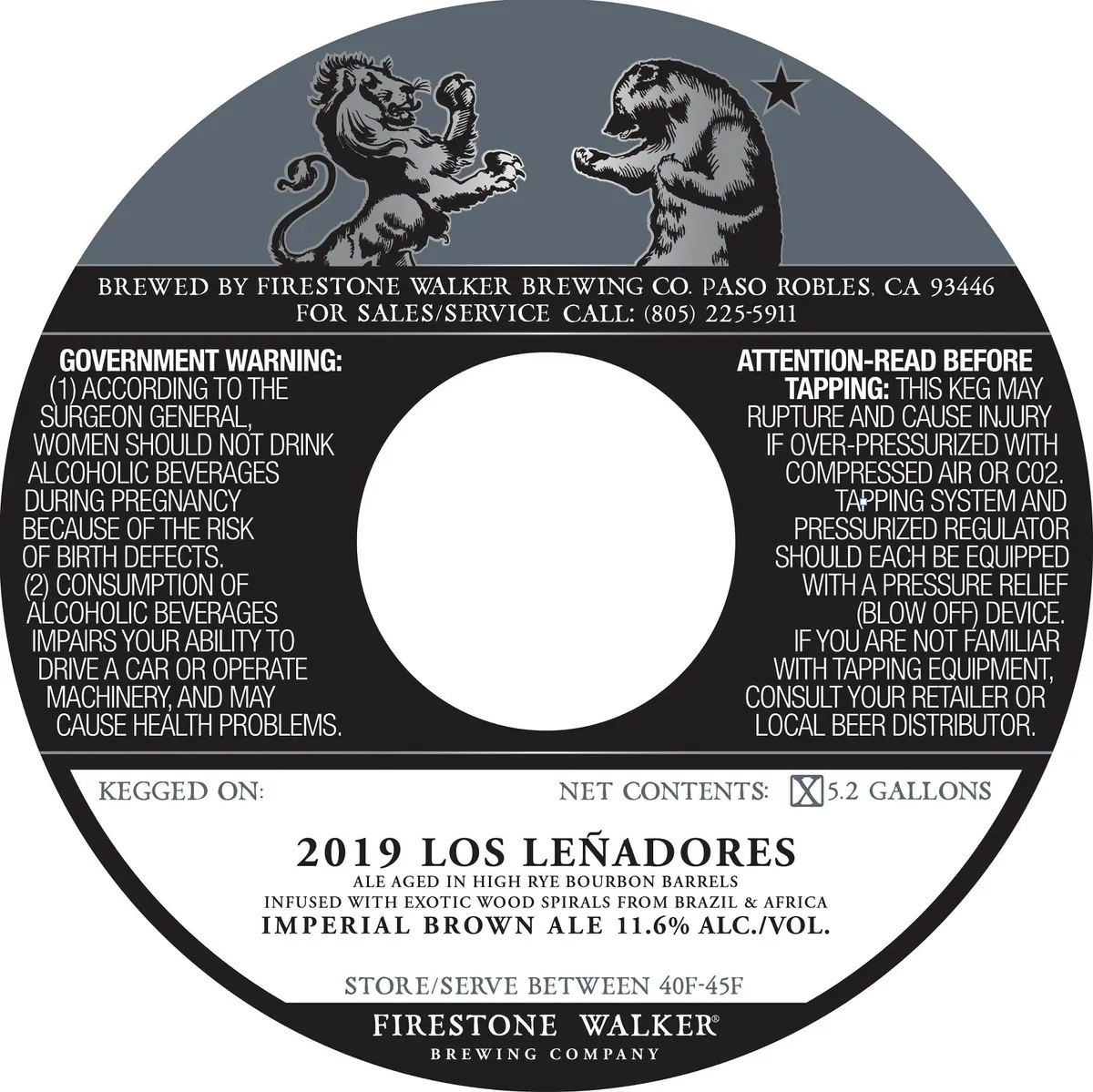 Los Leñadores label