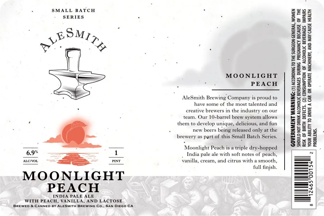 Moonlight Peach label