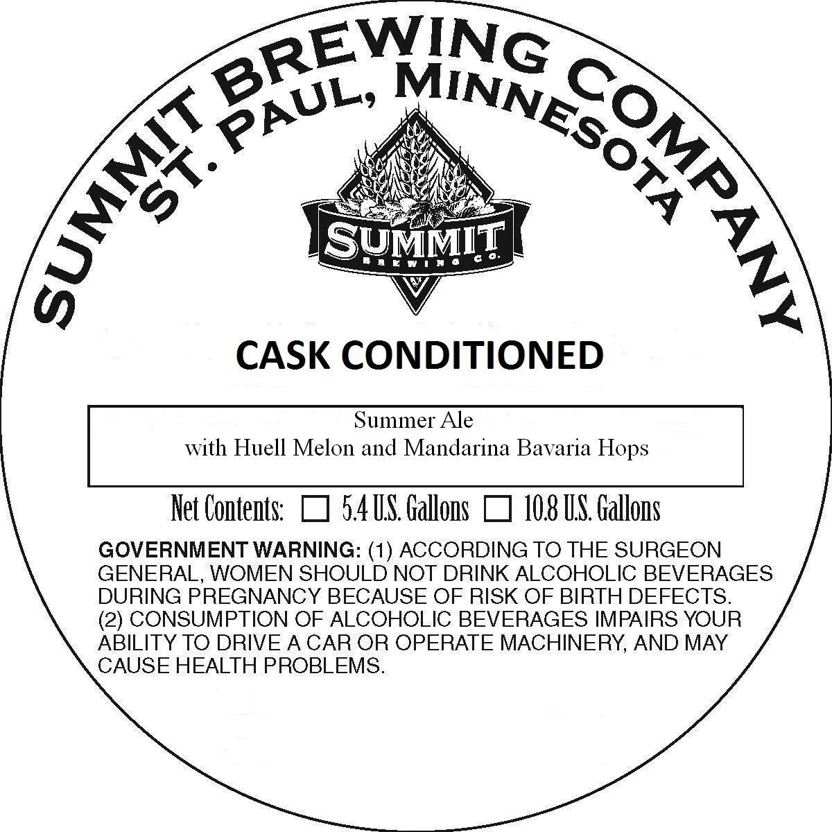 Summer Ale label