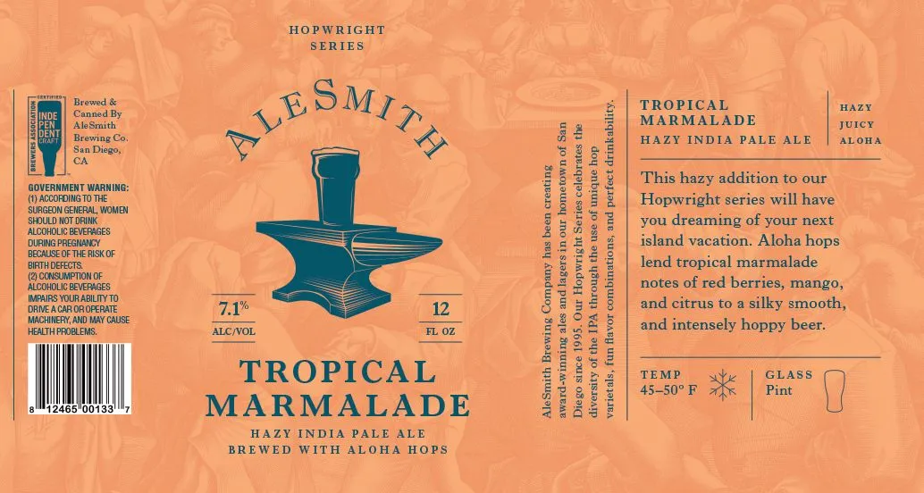 Tropical Marmalade label