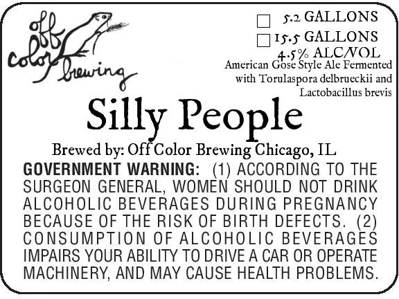 Silly People label