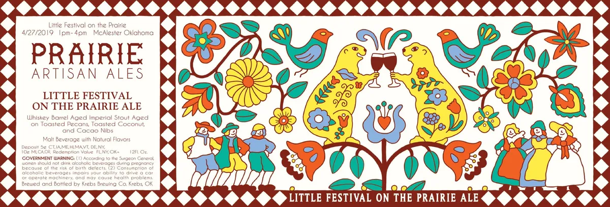 Little Festival on the Prairie Ale label art — PRAIRIE ARTISAN ALES