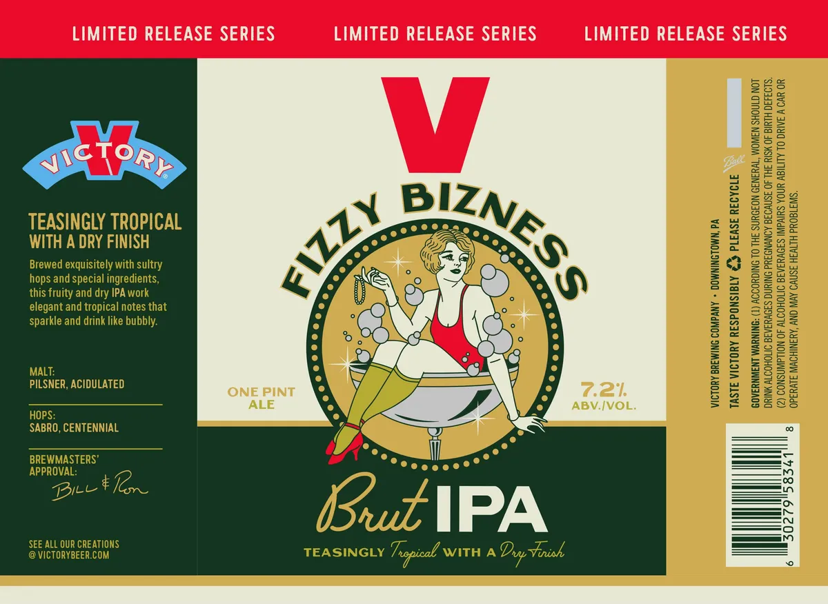 Fizzy Bizness Brut IPA label
