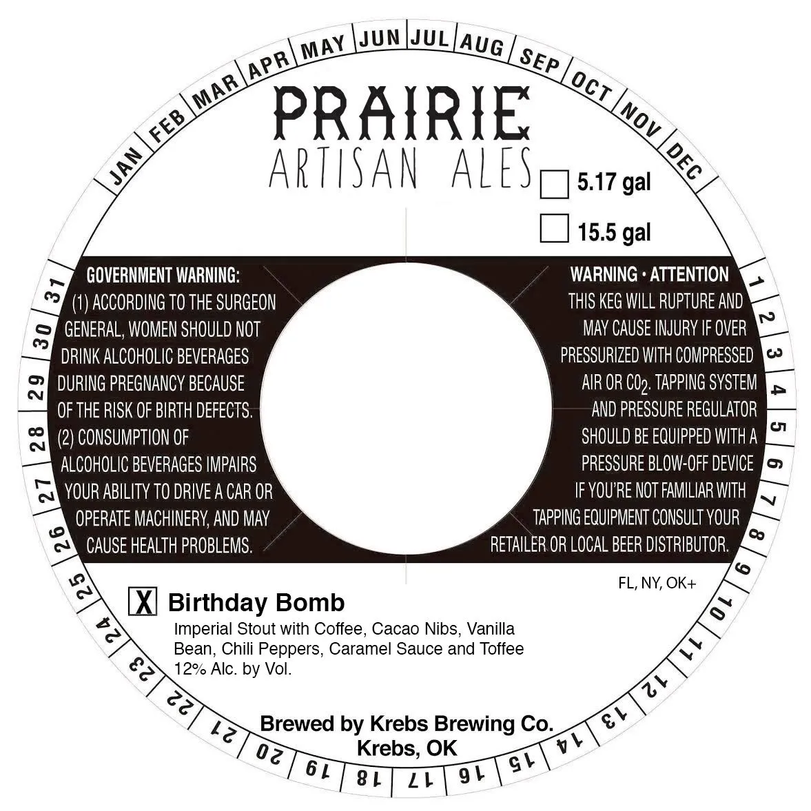 Birthday Bomb label