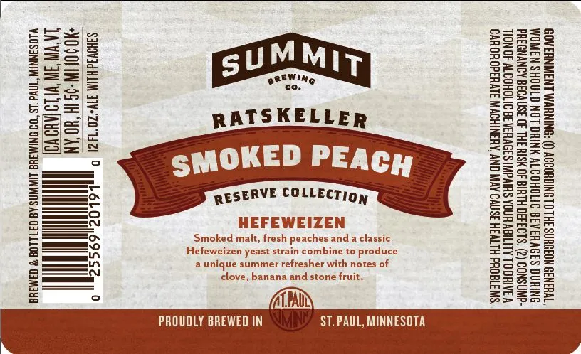 Smoked Peach label