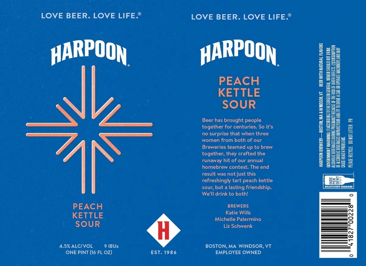 Peach Kettle Sour label