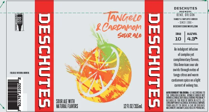 Tangelo & Cardamom Sour Ale label