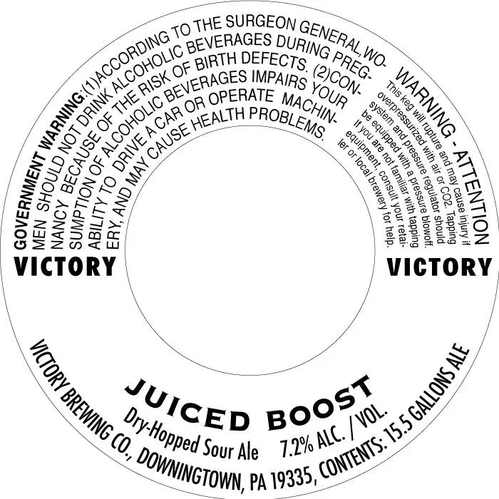 Juiced Boost label