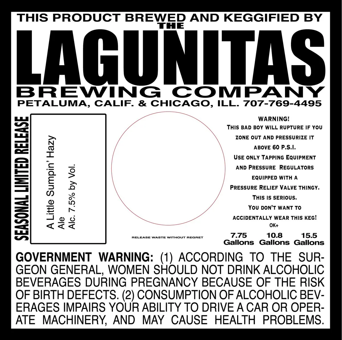 A Little Sumpin' Hazy label