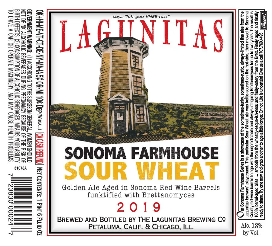 Sonoma Farmhouse Sour Wheat label
