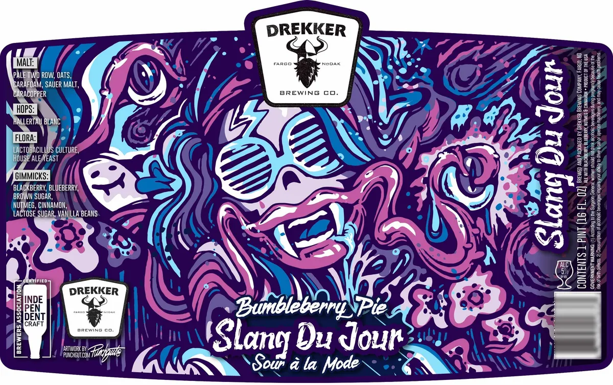 Bumbleberry Pie Slang Du Jour Sour a la Mode label