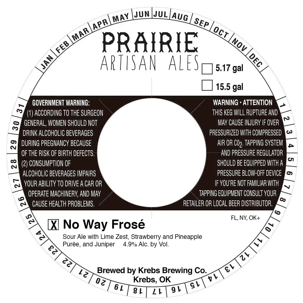 No Way Frosé label