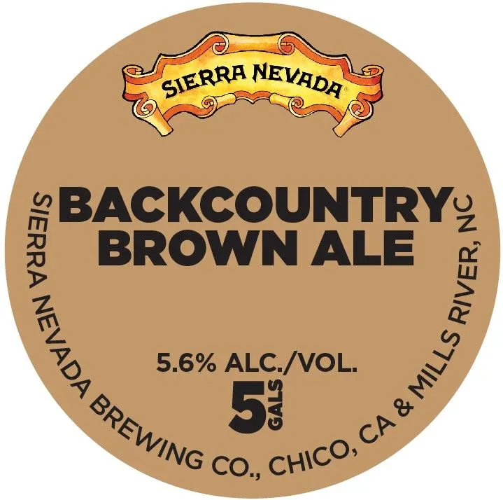 Backcountry Brown Ale label