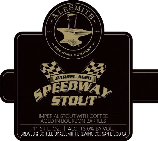 Barrel-Aged Speedway Stout label