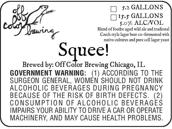 Squee! label