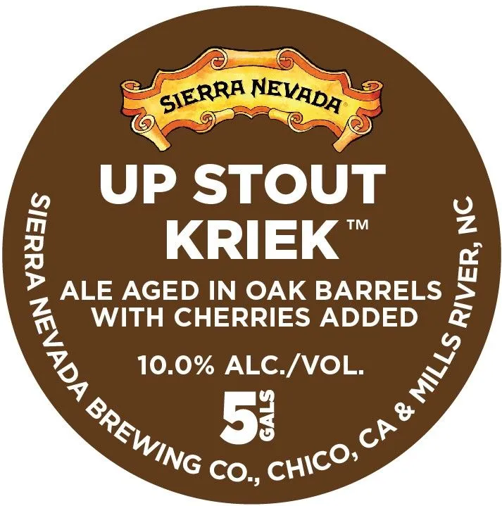Up Stout Kriek label