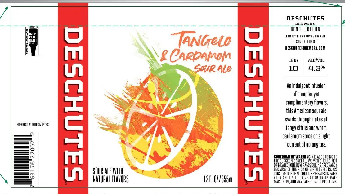 Tangelo & Cardamom Sour Ale label
