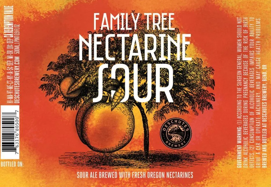 Family Tree Nectarine label