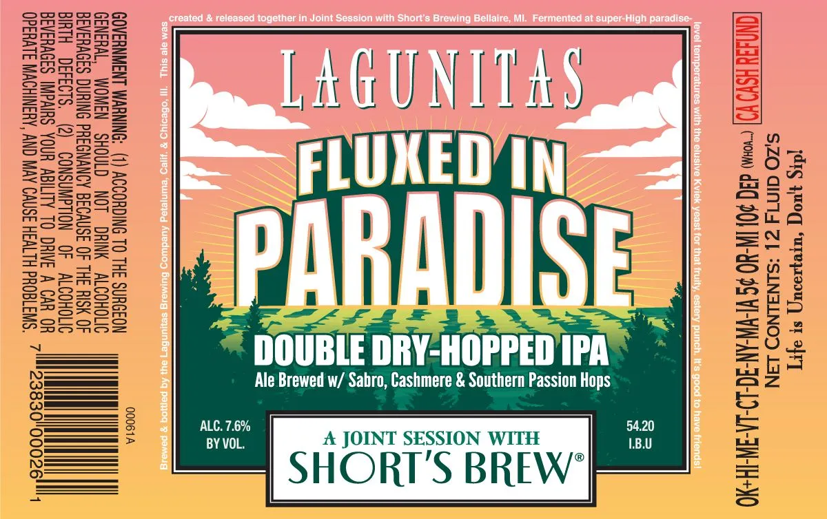 Fluxed In Paradise label
