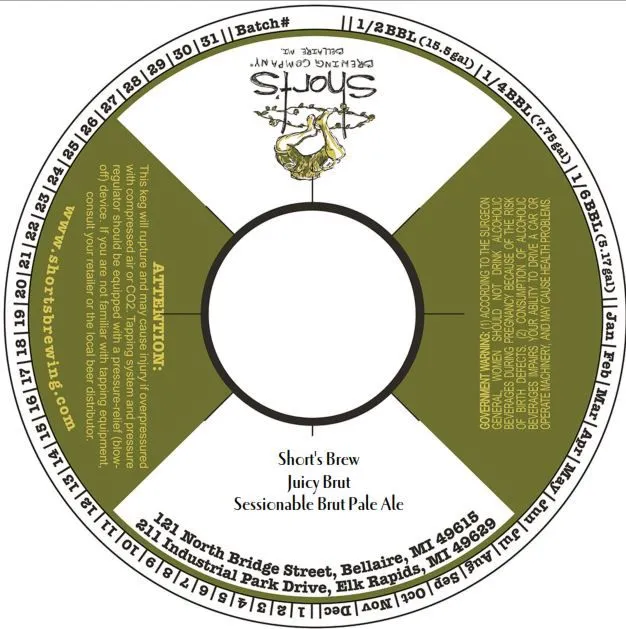 Juicy Brut label