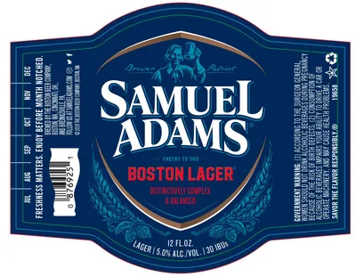 Boston Lager label