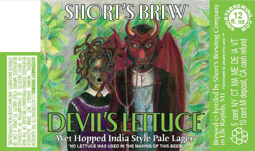 Devil's Lettuce label art — SHORT'S BREW