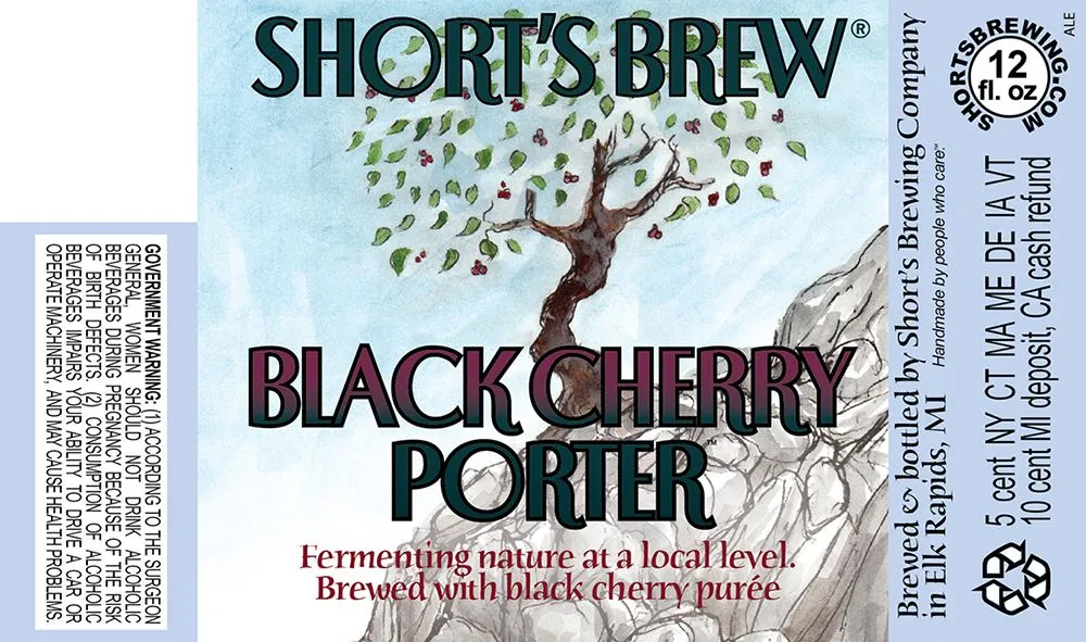Black Cherry Porter label