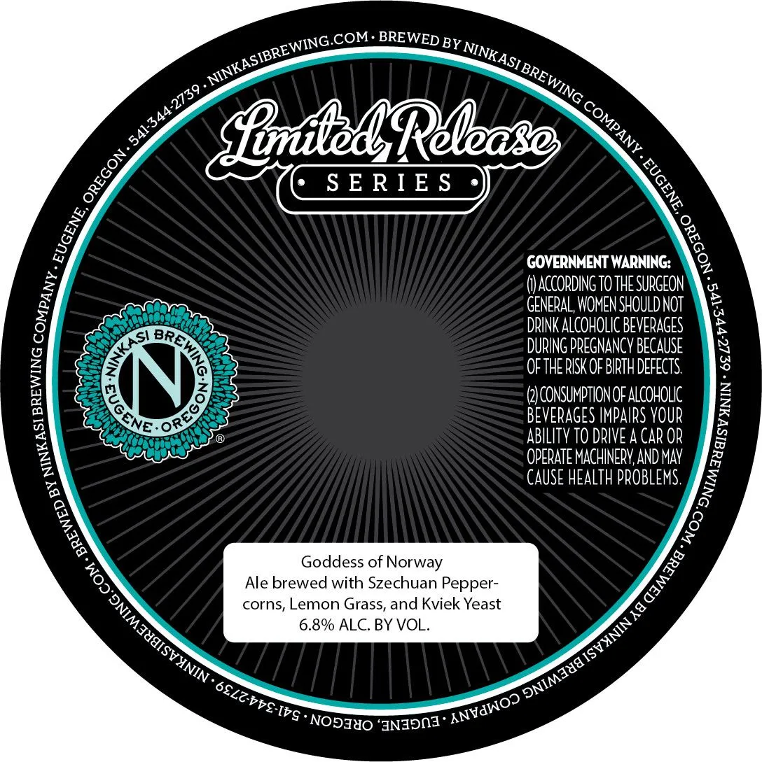 Goddess of Norway label