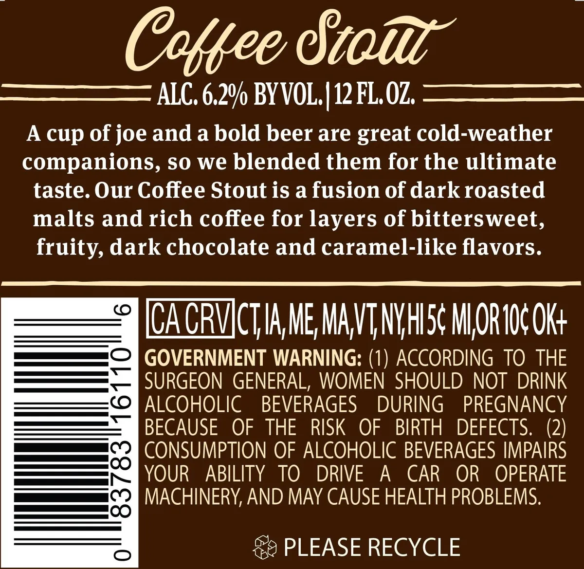 Coffee Stout label art — SIERRA NEVADA